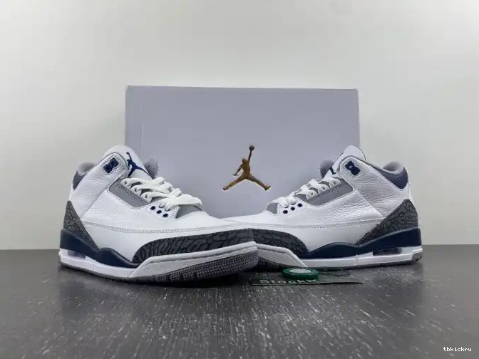 Reps TBK Navy Jordan Air 3 CT8532-140 Midnight 0522